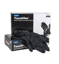 TouchFlex Medical Nitrile Powder-Free Examination Gloves (5mil) (Black) - Eagle Global Solution