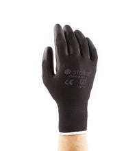 PU Coated Nylon Gloves, Black, 12 Pr/ Bag - Eagle Global Solution