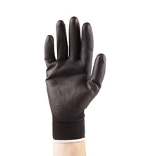 PU Coated Nylon Gloves, Black, 12 Pr/ Bag - Eagle Global Solution