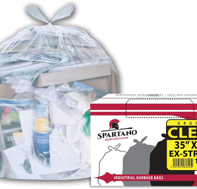 Spartano - Garbage Bags - Ex-Strong - Clear - 35