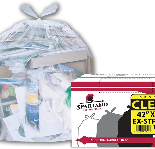 Spartano - Garbage Bags - Ex-Strong - Clear - 42