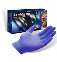 Aurelia Sonic 100 Blue Nitrile Examination Gloves – 3 Mil, Durable, Powder-Free, and Latex-Free - Eagle Global Solution