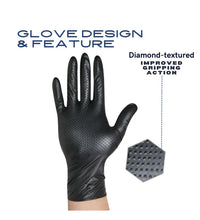 Duracore 8 Mil Black Nitrile Gloves – Heavy-Duty, Textured Diamond Grip, Industrial-Grade - Eagle Global Solution