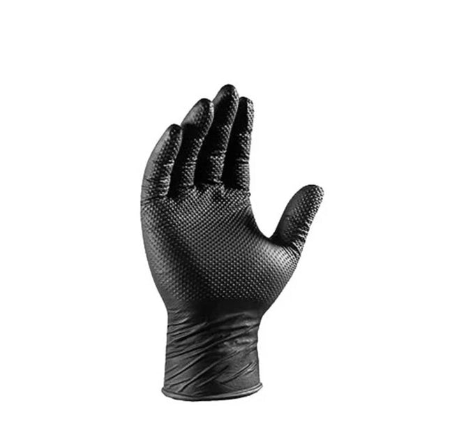 Duracore 8 Mil Black Nitrile Gloves – Heavy-Duty, Textured Diamond Grip, Industrial-Grade - Eagle Global Solution