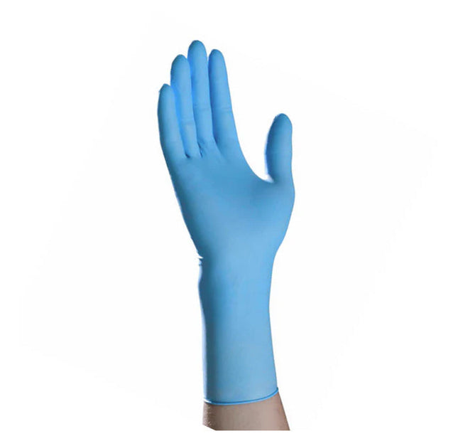Duracore Blue Long Cuff Nitrile Gloves – 8 Mil, Extended Cuff, Heavy-Duty - Eagle Global Solution