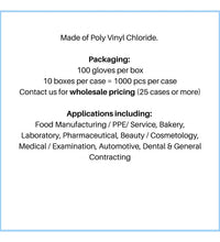 Duracore Medical Vinyl Gloves – 4 Mil, Latex-Free, Powder-Free - Eagle Global Solution