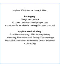 Lepremium Latex Examination Gloves - 5 Mil, Powder Free, White - Eagle Global Solution