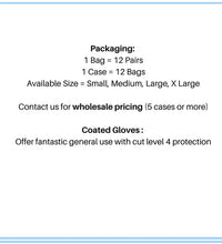 Nitrile Coated Gloves, Cut Level 5 - 12 Pr / Bag - Eagle Global Solution