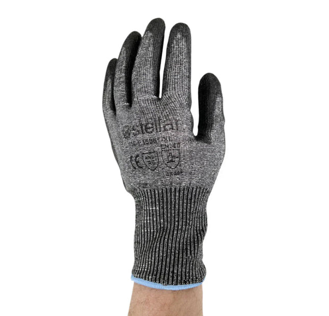 Black PU Coated Gloves, Cut Level 6 - 12 Pr / Bag - Eagle Global Solution