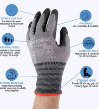 Black PU Coated Gloves, Cut Level 4 - 12Pr / Bag - Eagle Global Solution