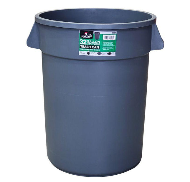 Spartano - Trash Can - 32 Gallon  - Grey - 5204