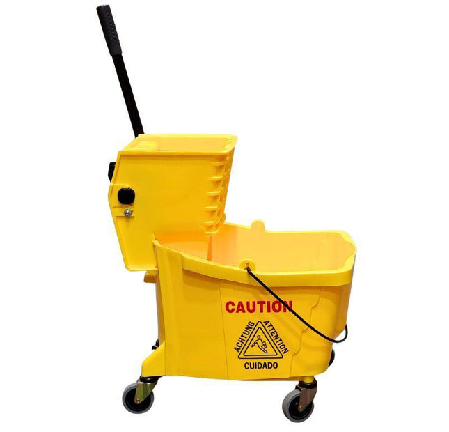 Spartano - 32L Mop Bucket with Side Press Wringer  - Yellow - 4937
