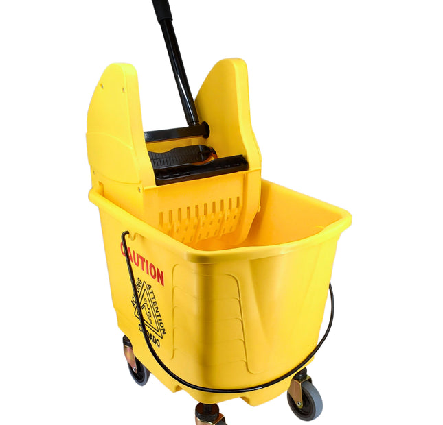 Spartano - 27L Mop Bucket with Down Press Wringer - Yellow - 4939