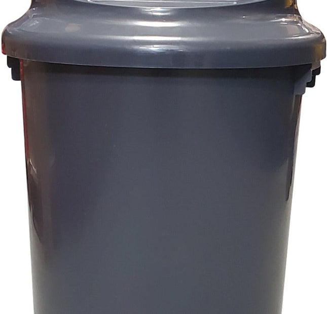 Spartano - 60L Garbage Bin w/ Dome Push Lid - Grey - 4899
