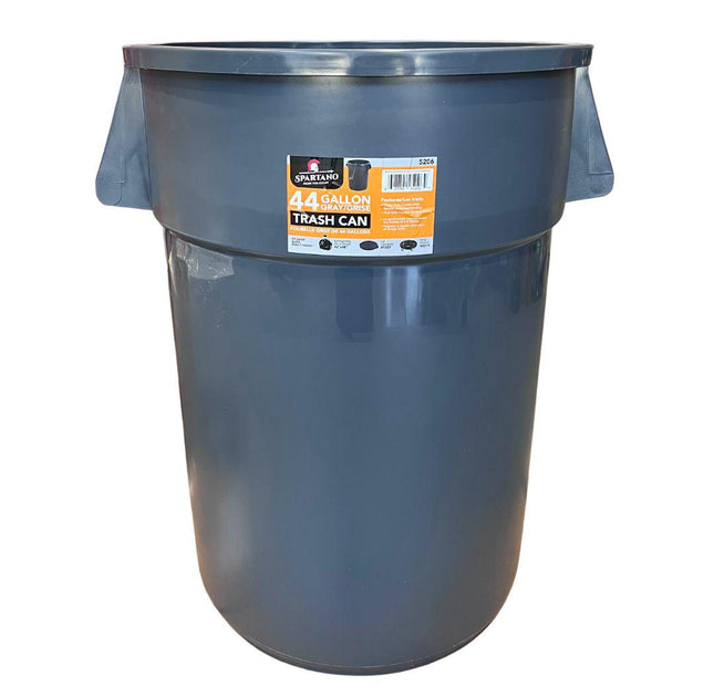 Spartano - Trash Can - 44 Gallon  - Grey - 5206