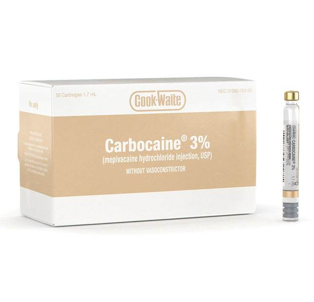 Carbocaine 3% Plain 50/Box