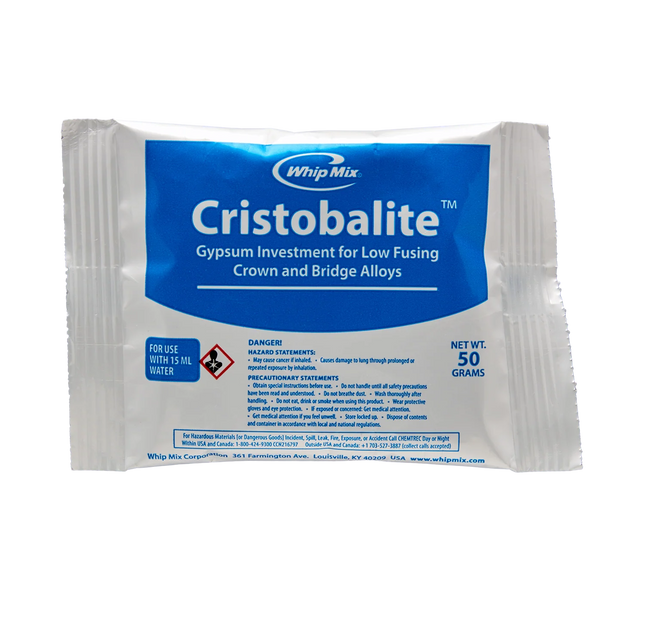 Cristobalite, 144/ 50 g Preweighed Packets
