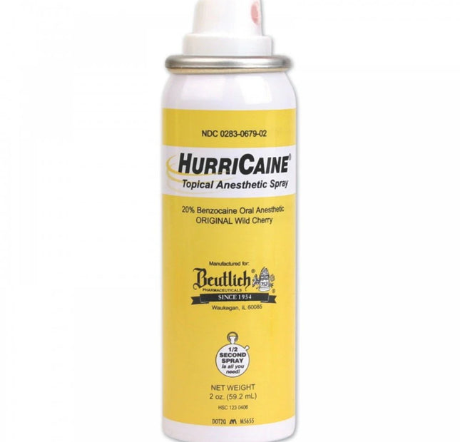 HurriCaine Topical Anesthetic Spray 2oz