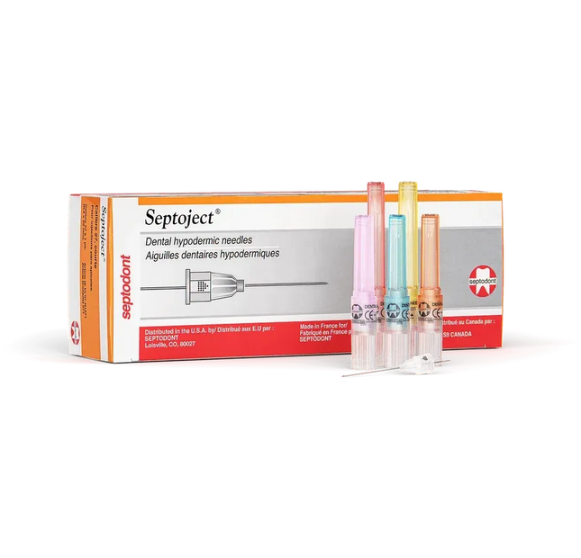 Septoject® Dental Hypodermic Needles, 100/Box